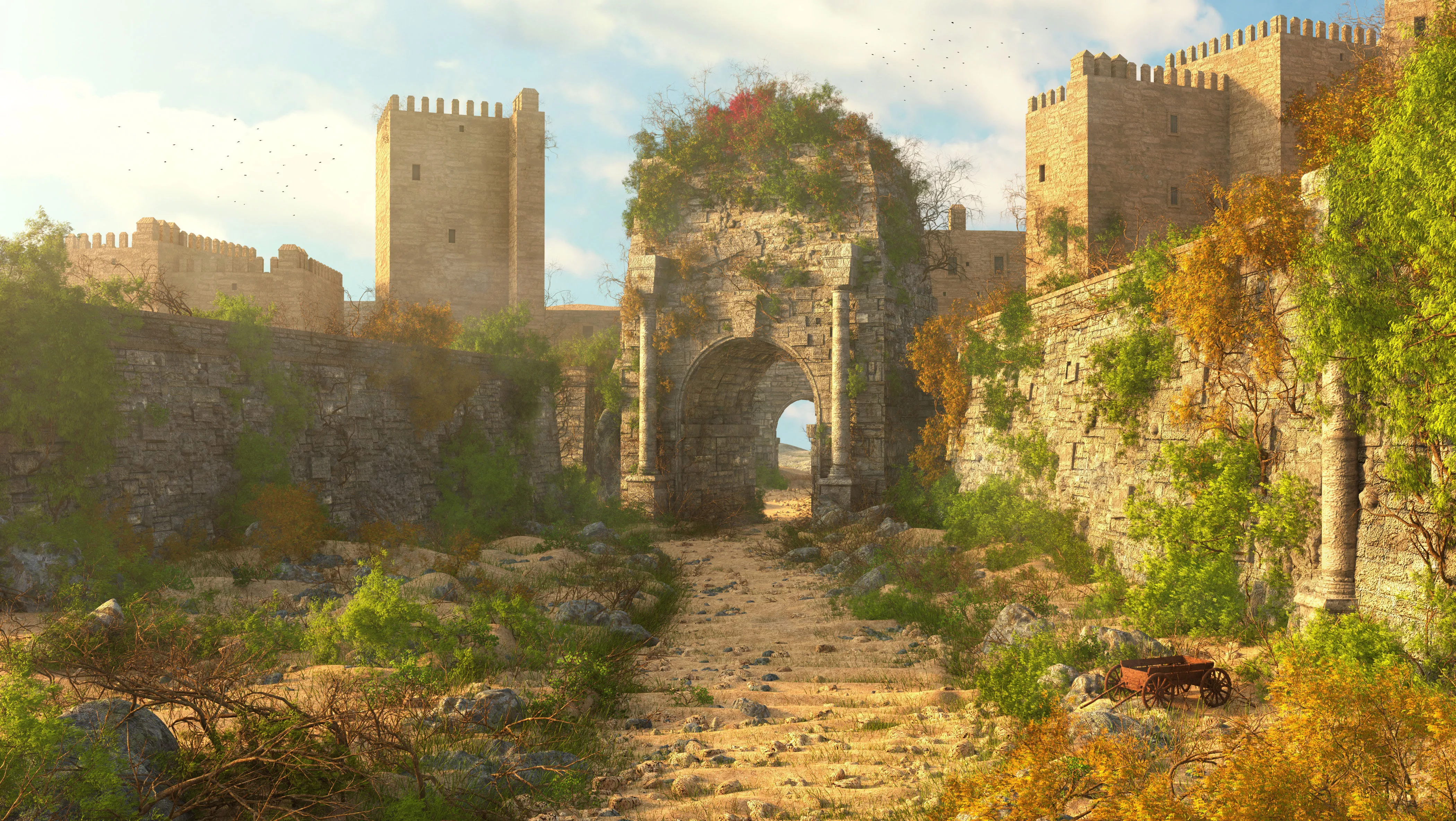 Arch of Drusus environment 3D model