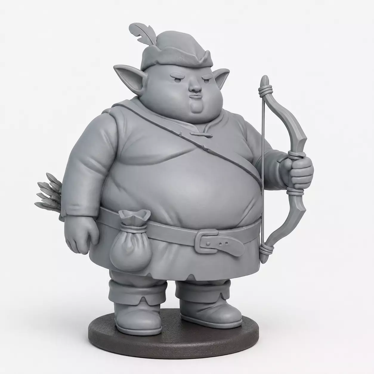 FAT ELF ARCHER MINIATURE 3D print model