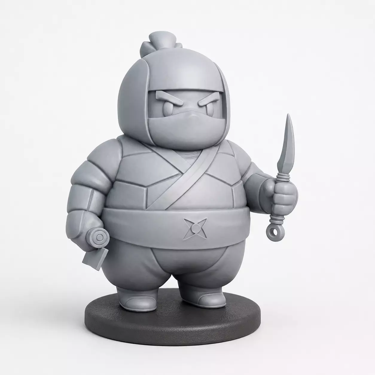 FAT NINJA ASSASSIN FIGURE 3D print model