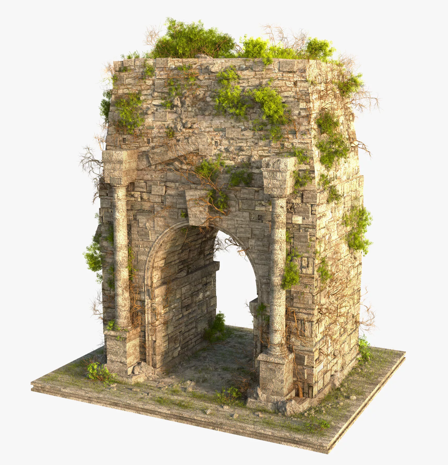 Arch of Drusus 3D model