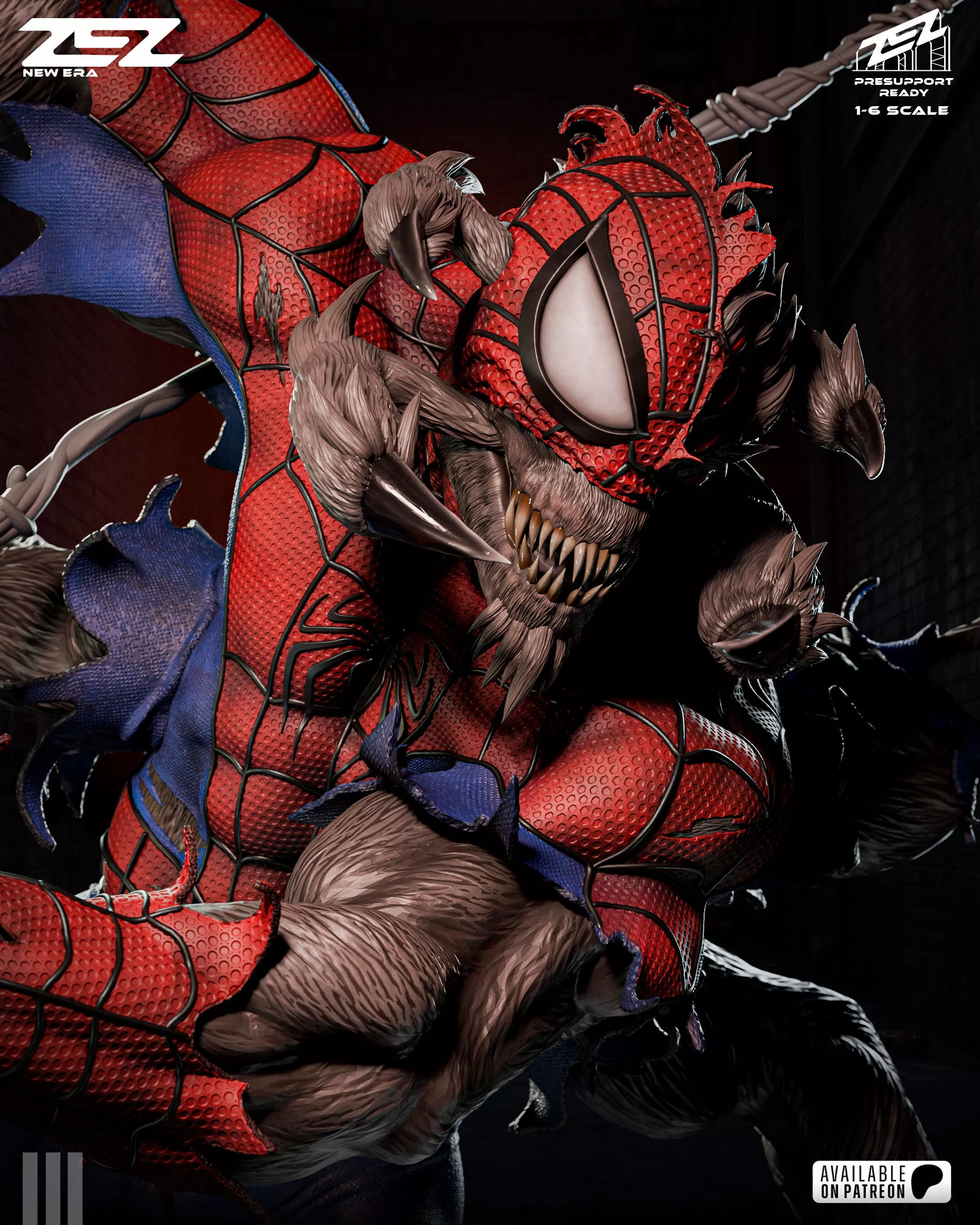 MAN SPIDER ZEZ STL 3D print model
