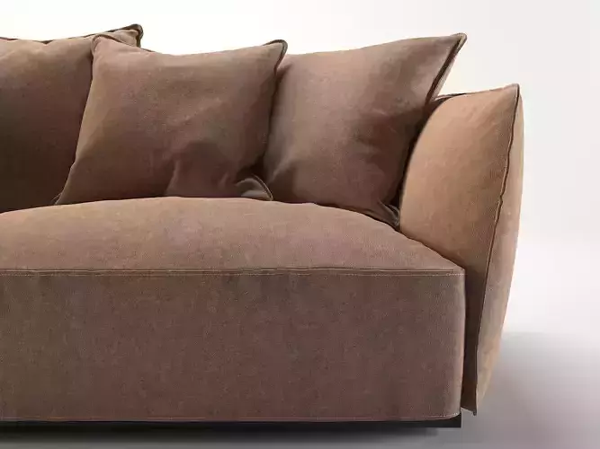 Blow sofa with pillows