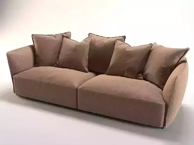 Blow sofa with pillows