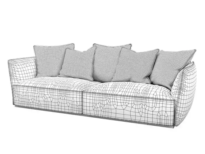 Blow sofa with pillows