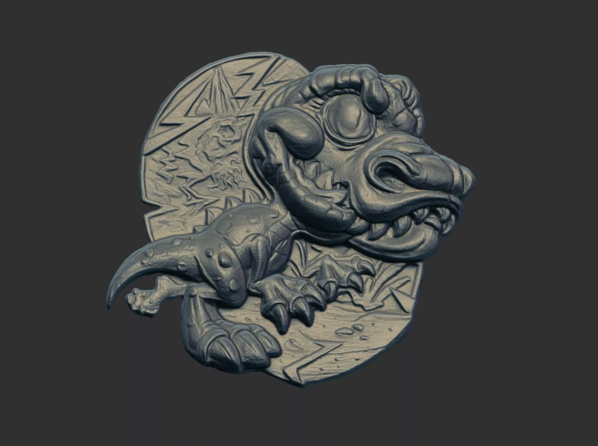 dinosure cartoon cnc model 3D print model