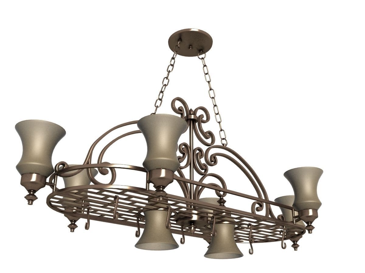 40 Metal frame lights collection 3D model_35