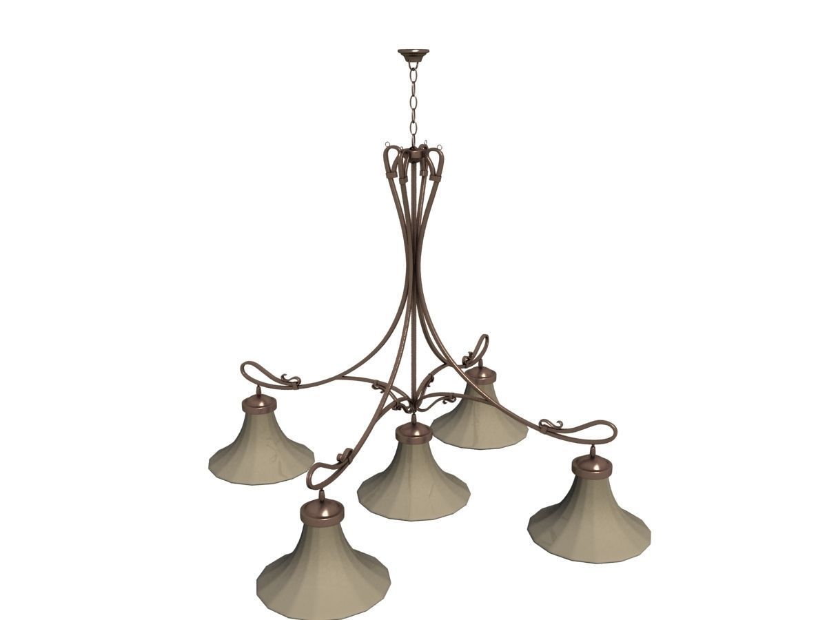 40 Metal frame lights collection 3D model_24