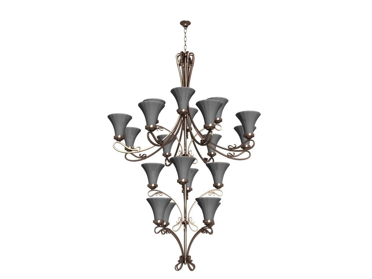 40 Metal frame lights collection 3D model_20