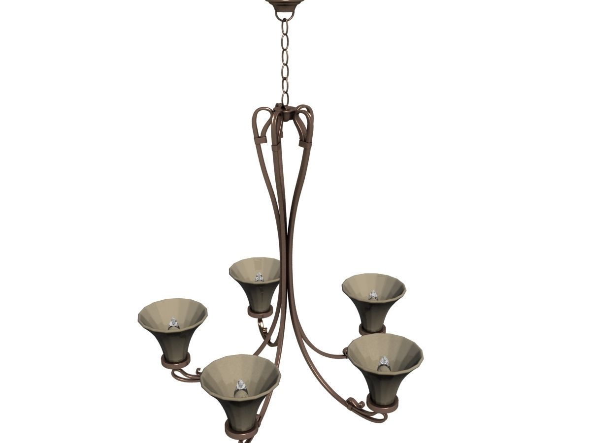 40 Metal frame lights collection 3D model_25