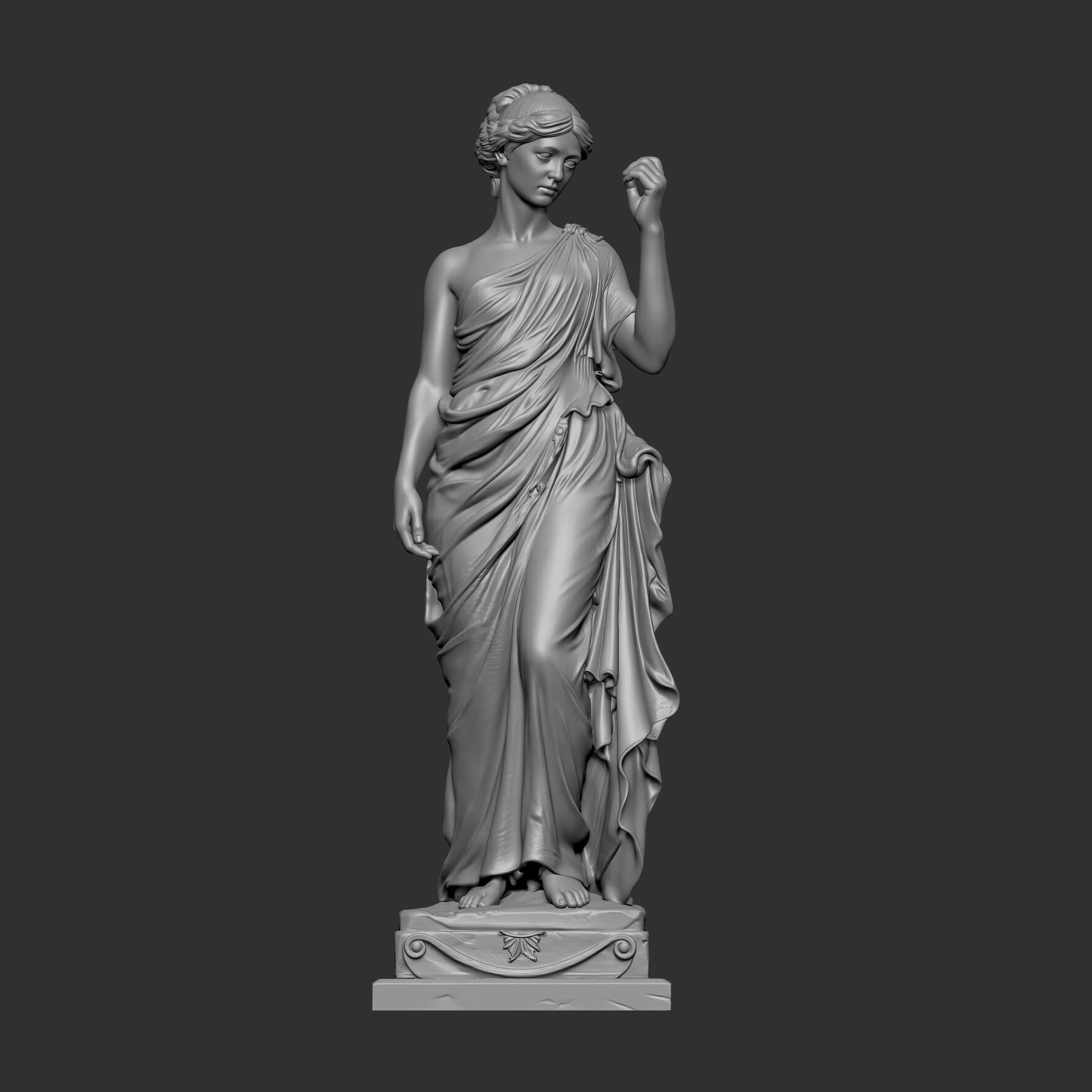 classical Greek female figure 3D print model