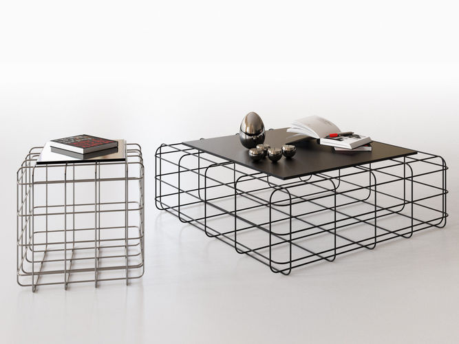 Wire coffee table 3D model