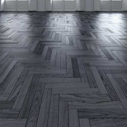 Oak Herringbones dark floor 2 3D model