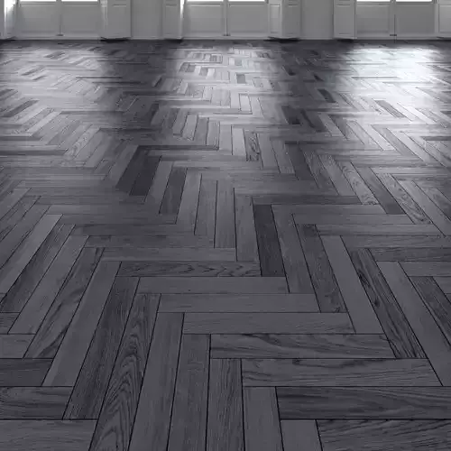 Oak Herringbones dark floor 2 3D model