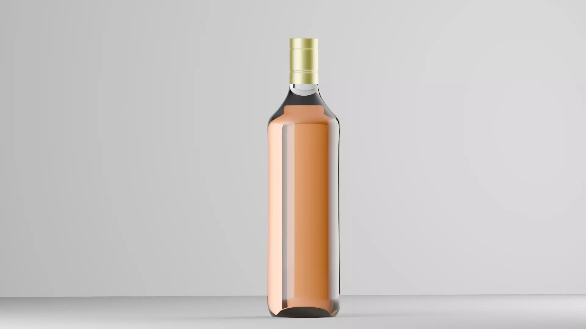 Generic Wine Bottle Mockup 750ml 3D model
