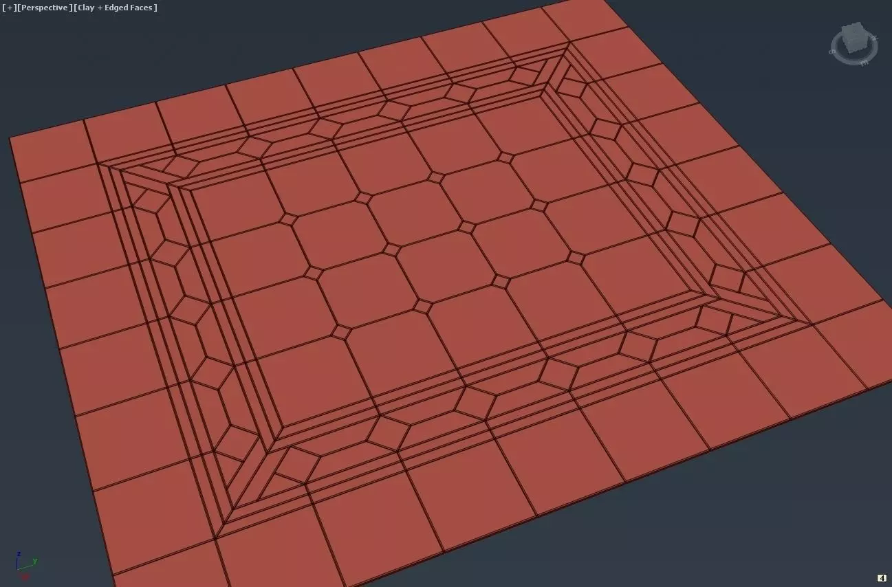 Floor Tile 01 Free low-poly 3D model_0