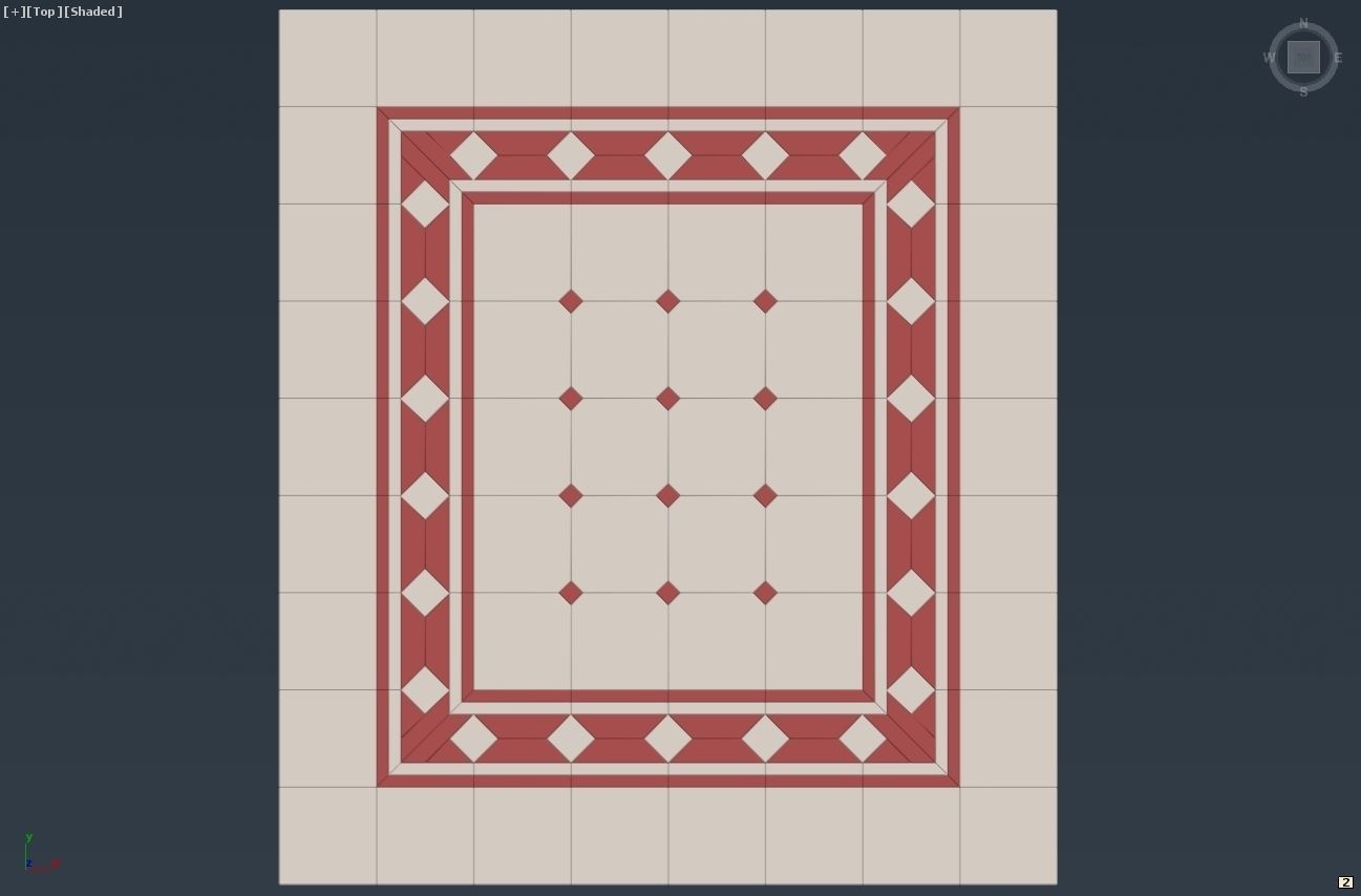 Floor Tile 01 Free low-poly 3D model_2