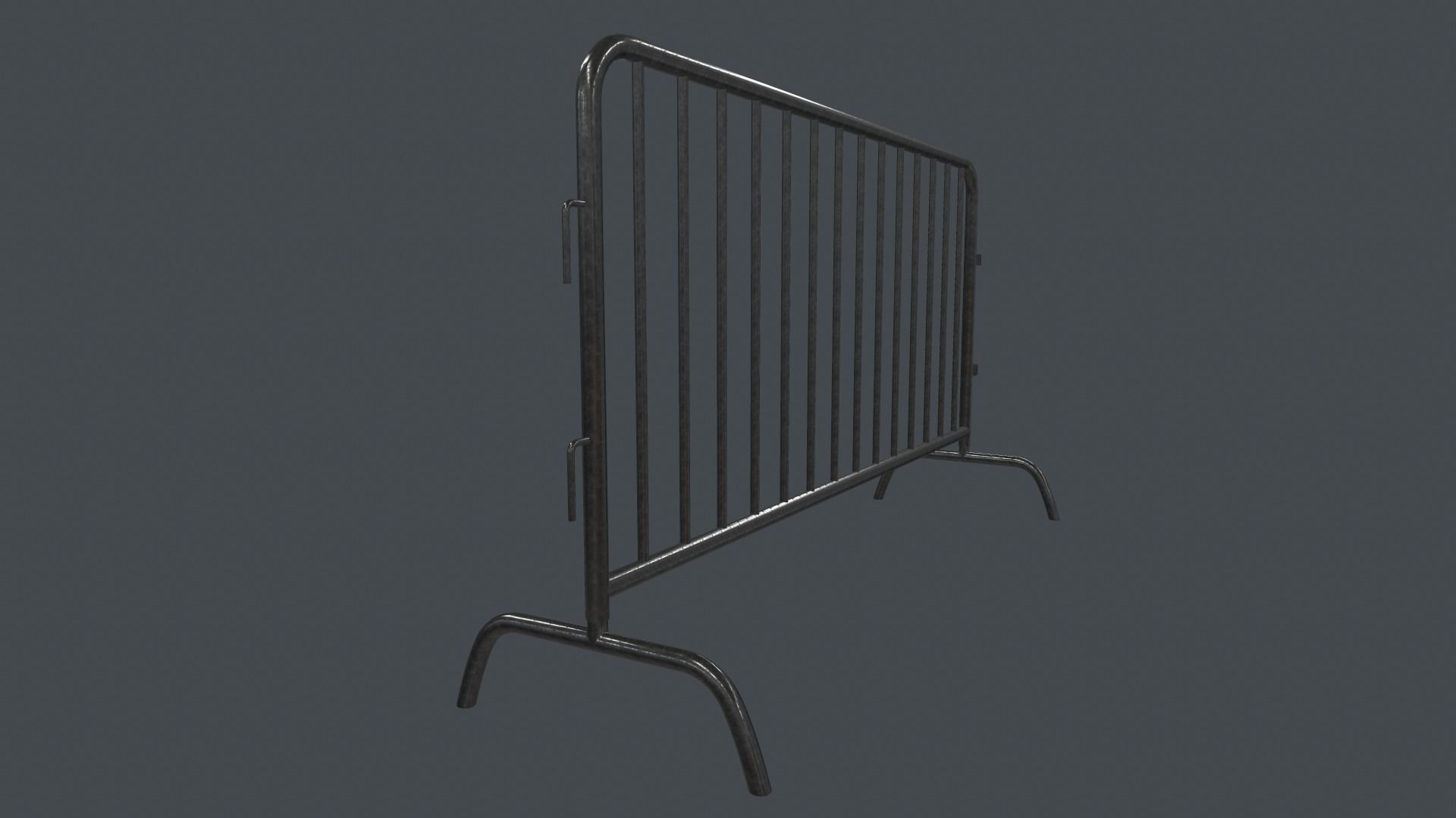 Traffic Fence PBR Game Ready Low-poly 3D model_2