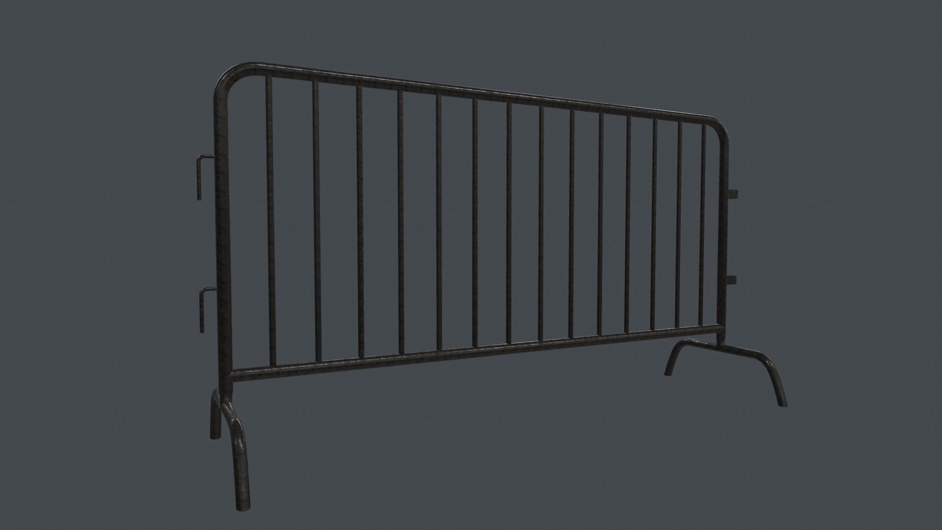 Traffic Fence PBR Game Ready Low-poly 3D model_7
