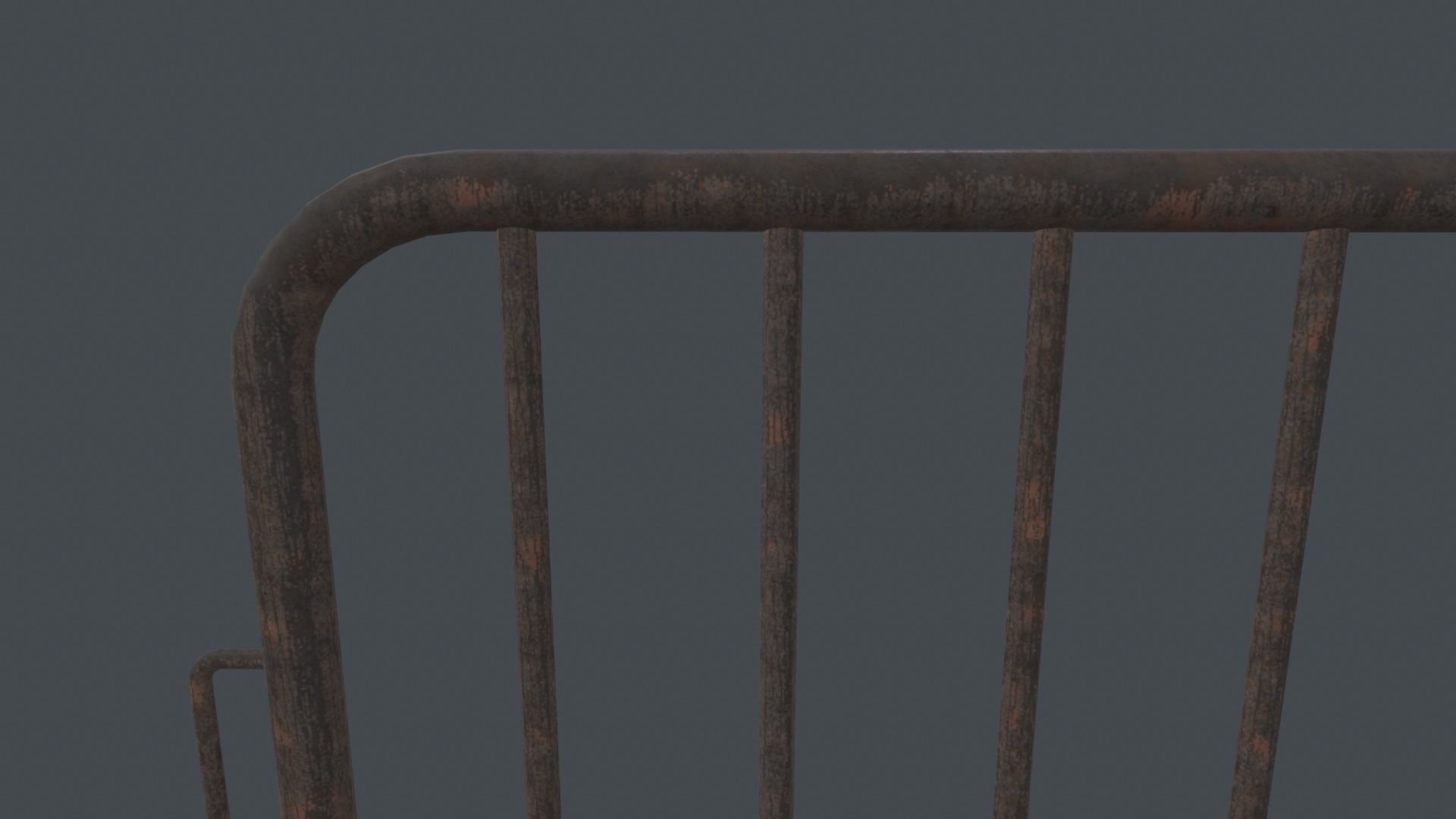 Traffic Fence PBR Game Ready Low-poly 3D model_5