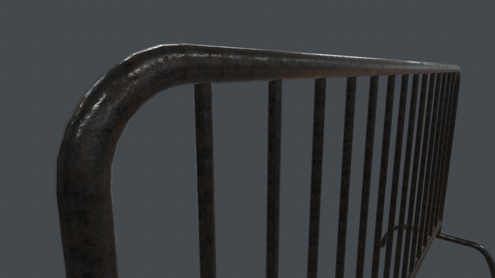 Traffic Fence PBR Game Ready Low-poly 3D model_9