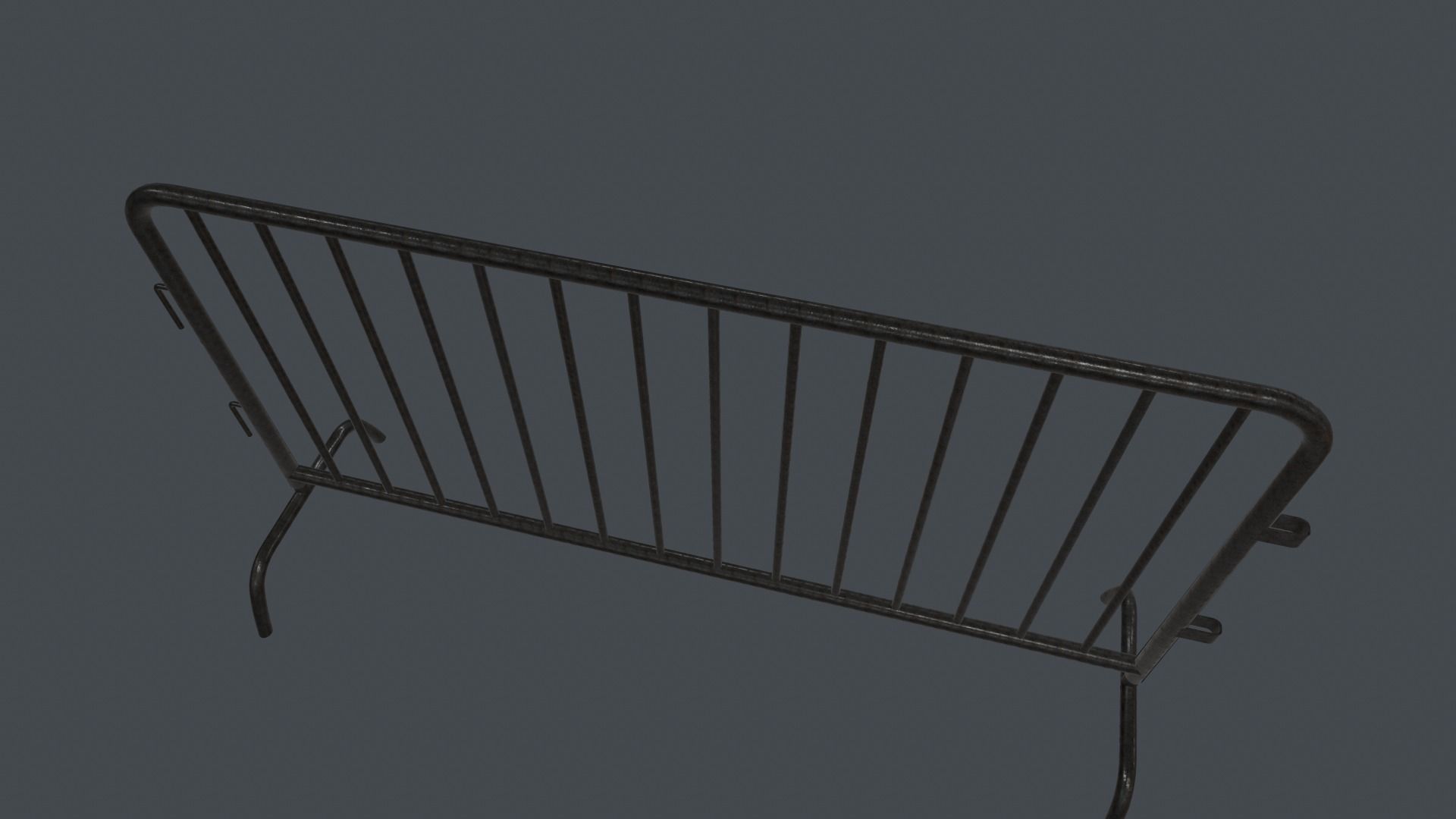 Traffic Fence PBR Game Ready Low-poly 3D model_8