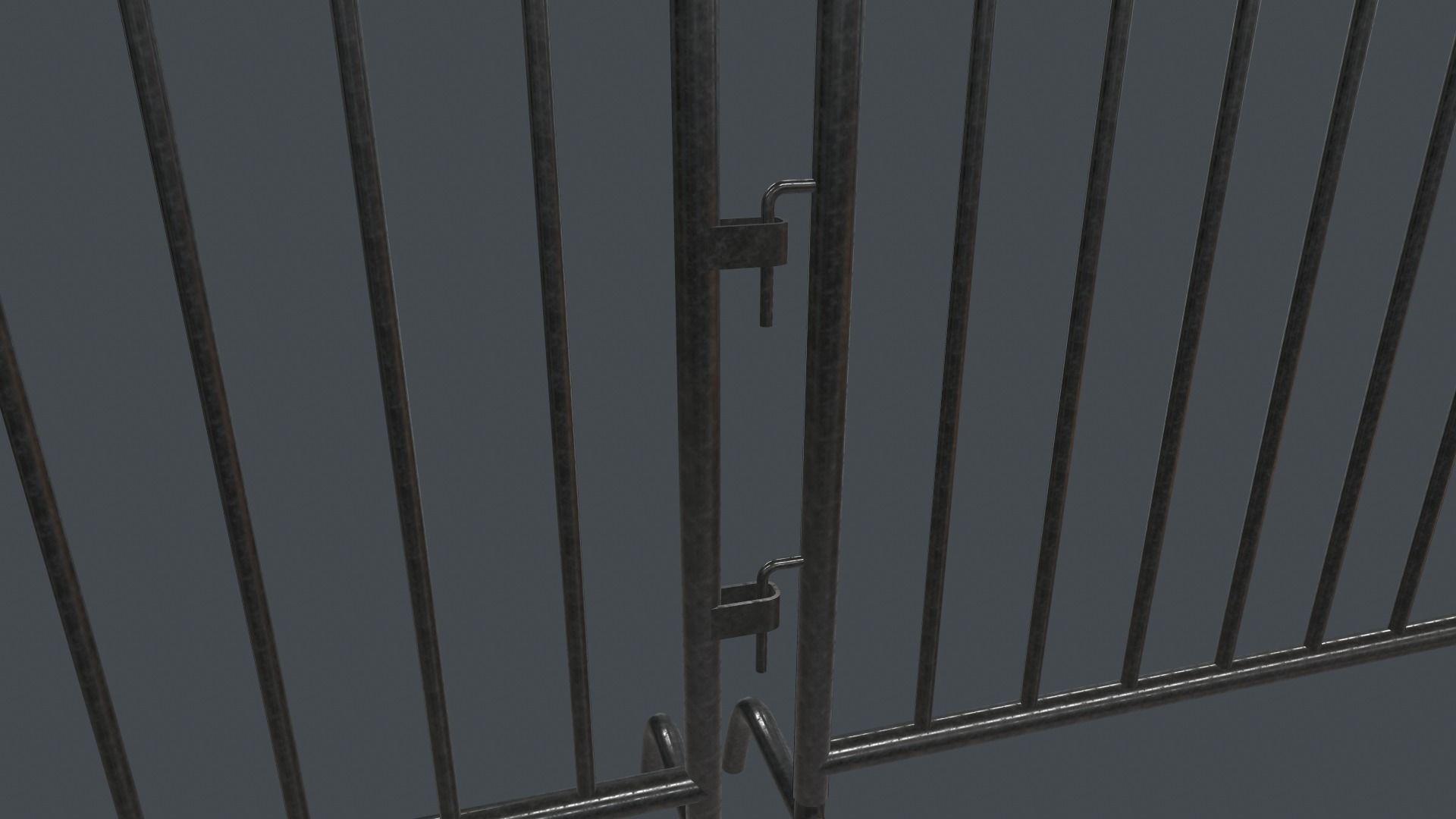Traffic Fence PBR Game Ready Low-poly 3D model_12