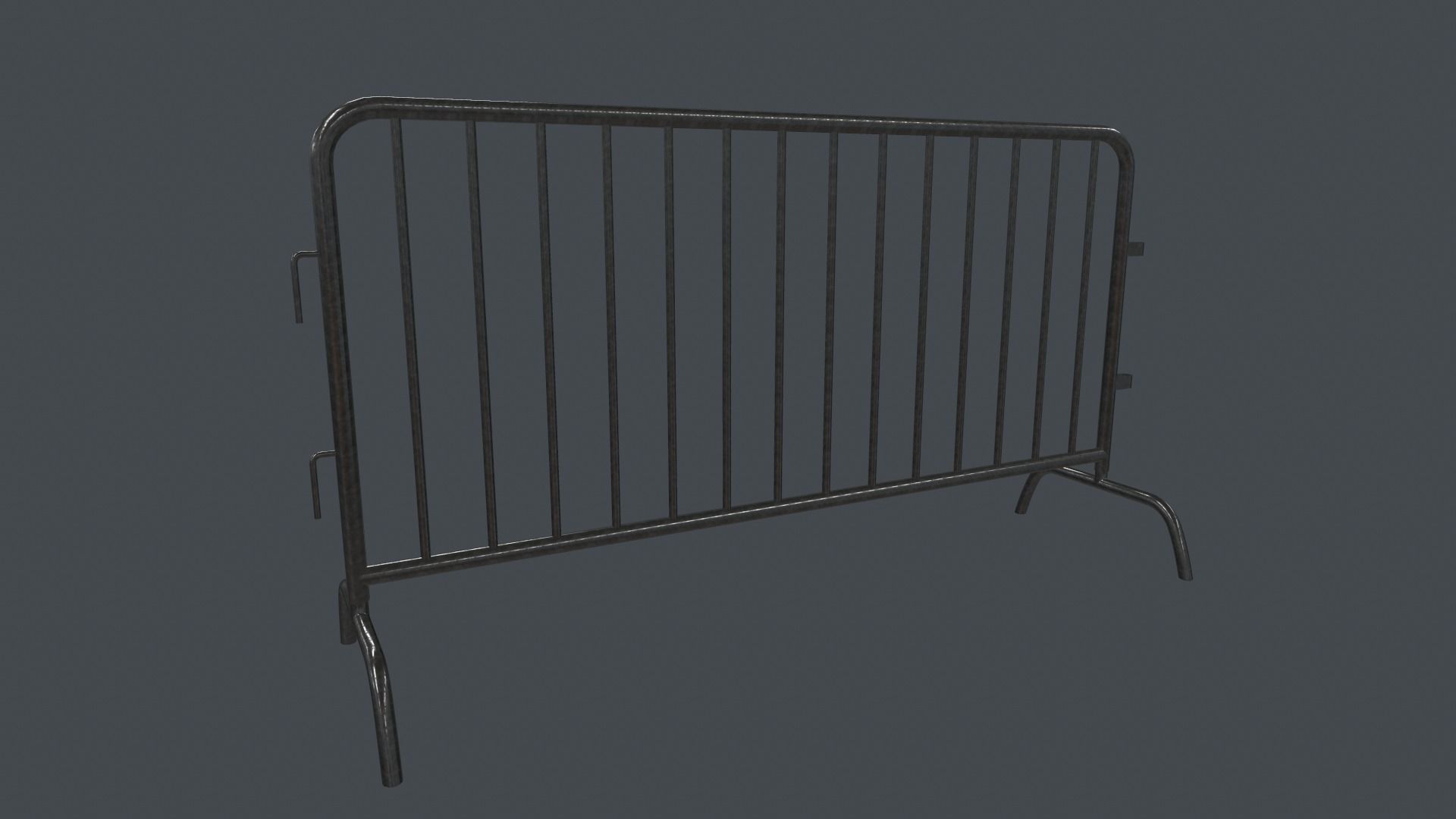 Traffic Fence PBR Game Ready Low-poly 3D model_1