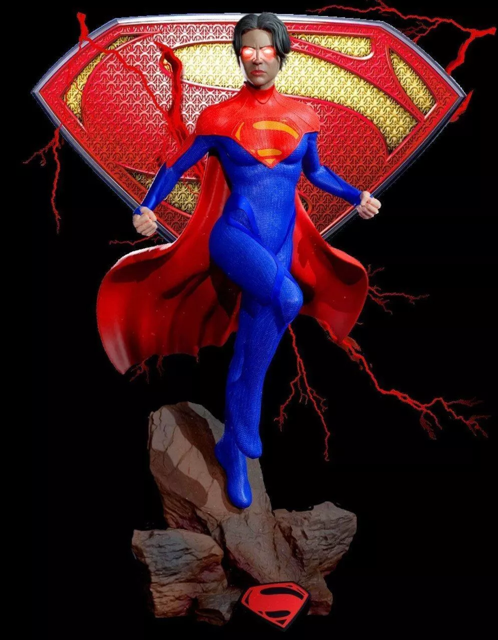 Supergirl The Flash resin scale model kit unpainted 3d print 3D print model