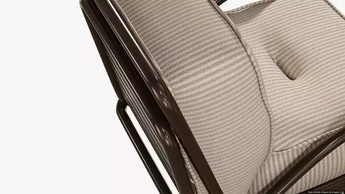 Outdoor chair 3D model 5