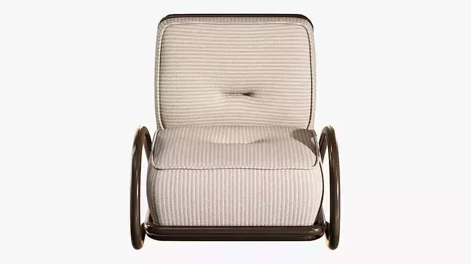 Outdoor chair 3D model 6