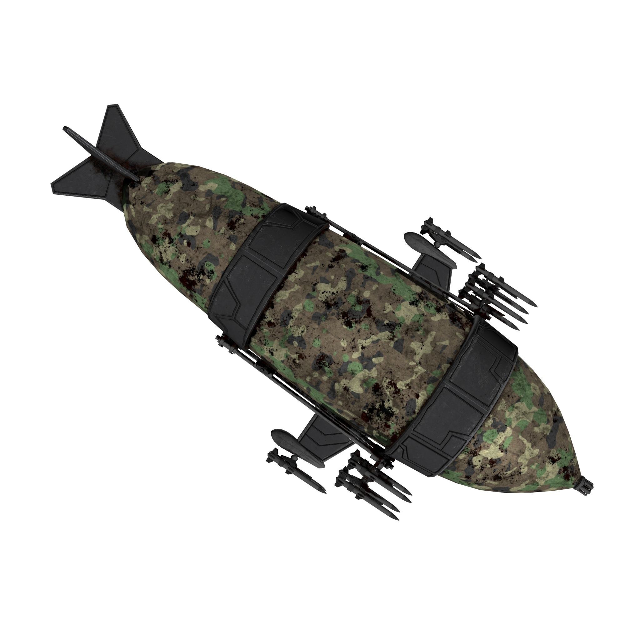 War Zeppelin - Medium Sized Free low-poly 3D model_10