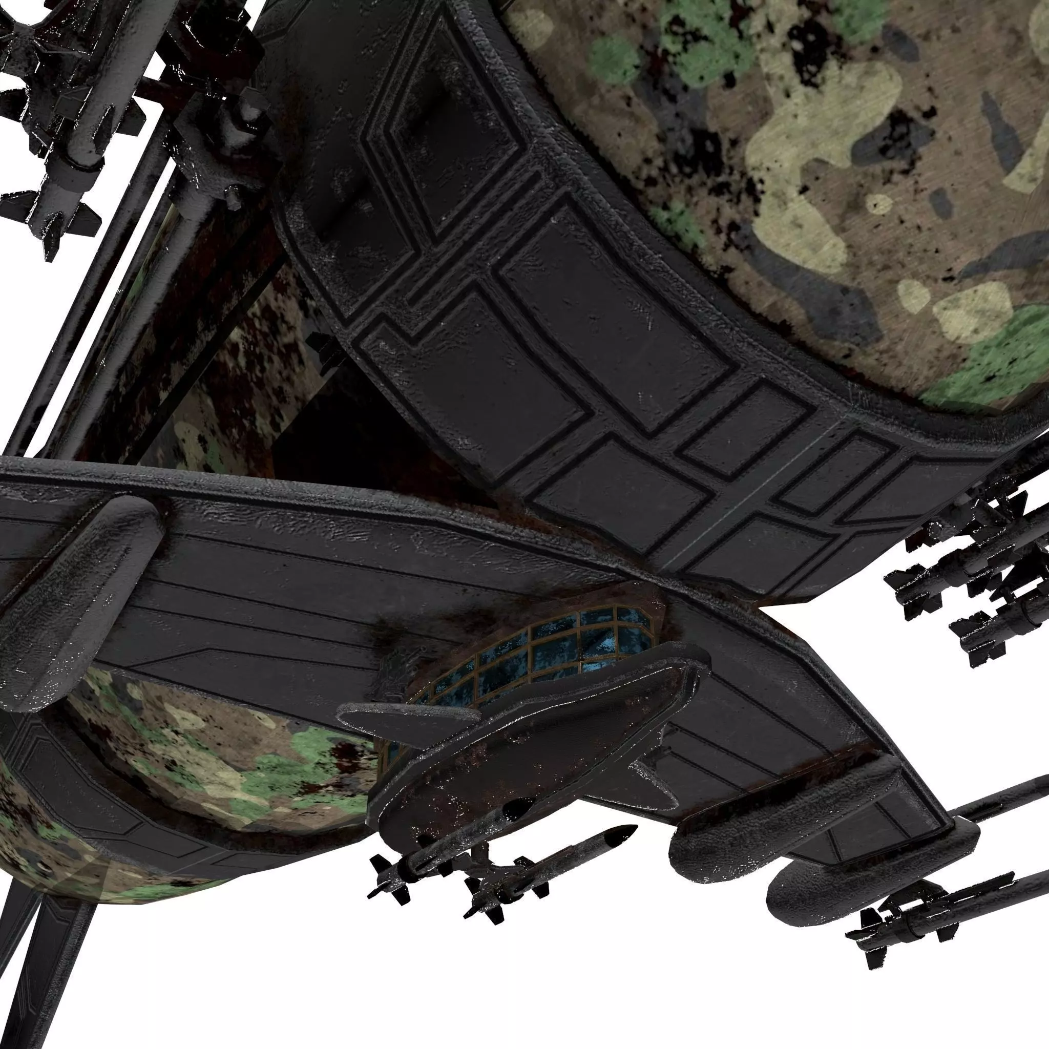 War Zeppelin - Medium Sized Free low-poly 3D model_0