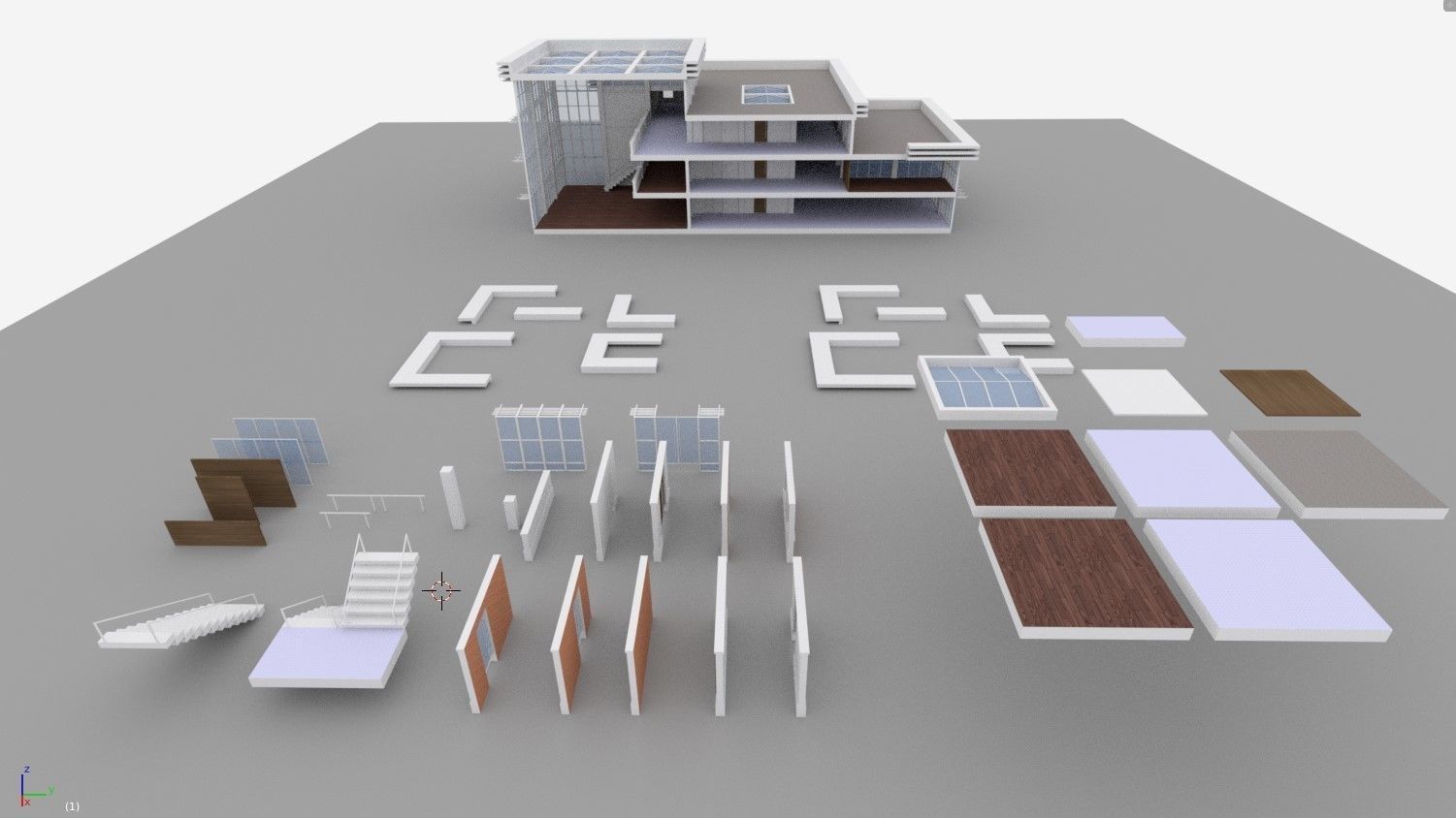 Construction Assets SHC Quickoffice Low-poly 3D model_14