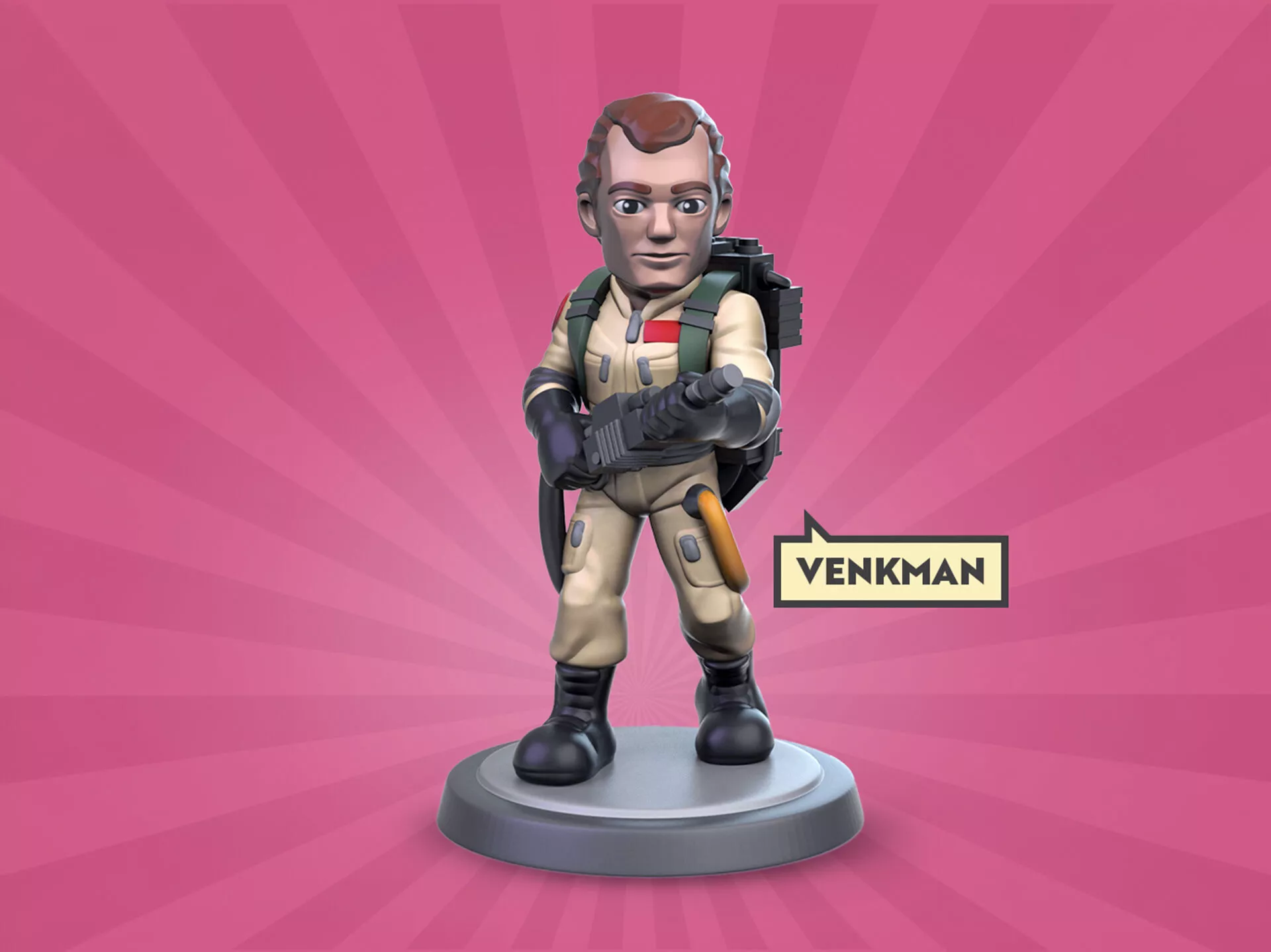 Venkman Chibi 3D print model
