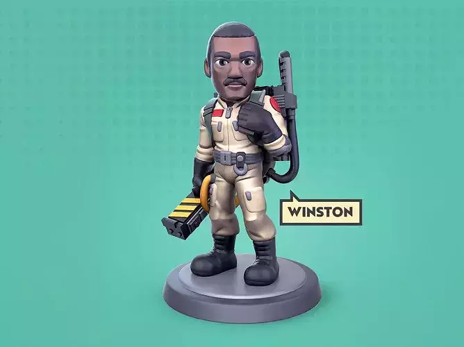 Winston Ghostbuster Chibi