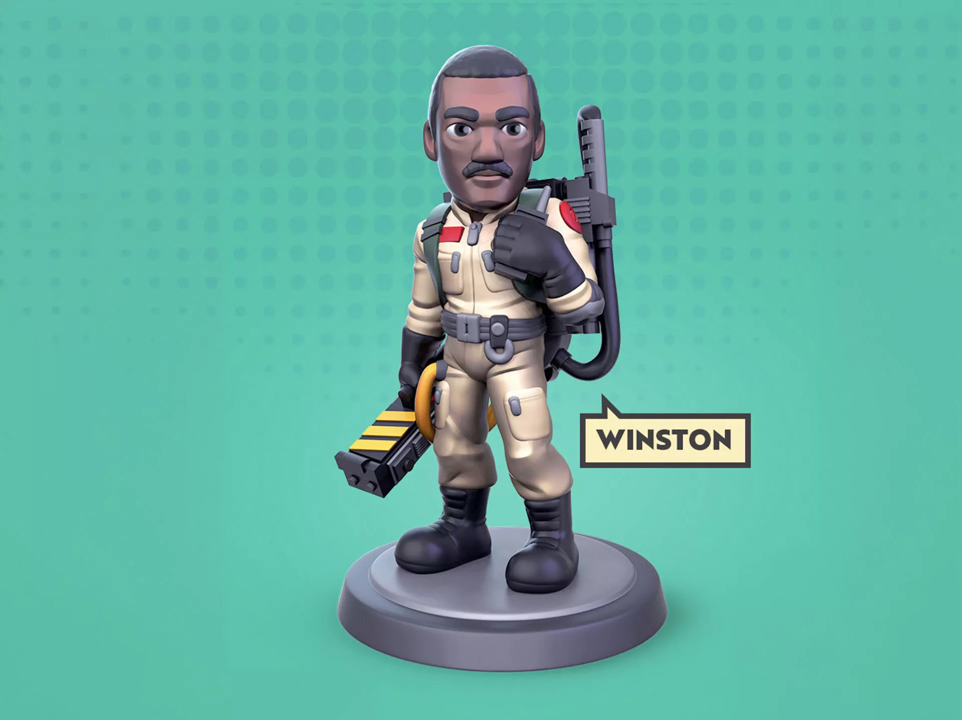 Winston Ghostbuster Chibi 3D print model