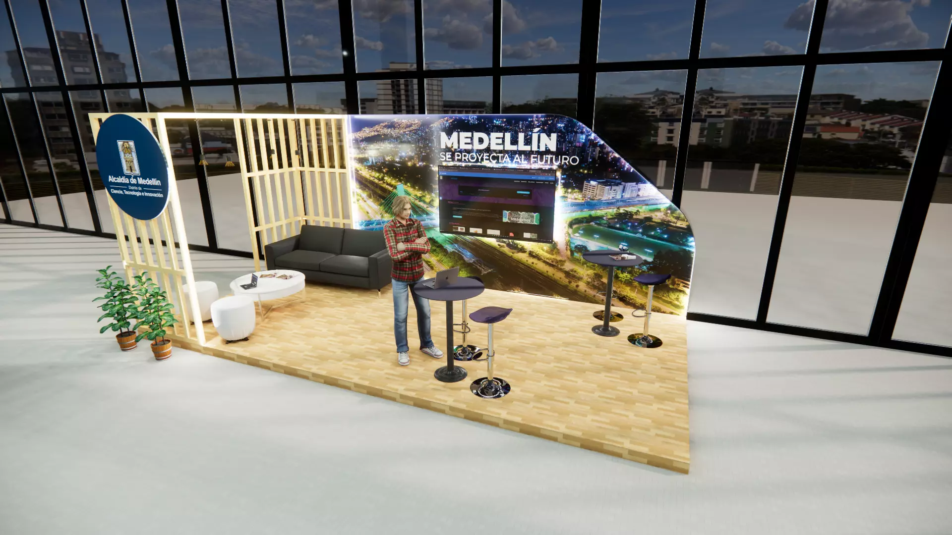 Corporate Exhibition Stand 3D model