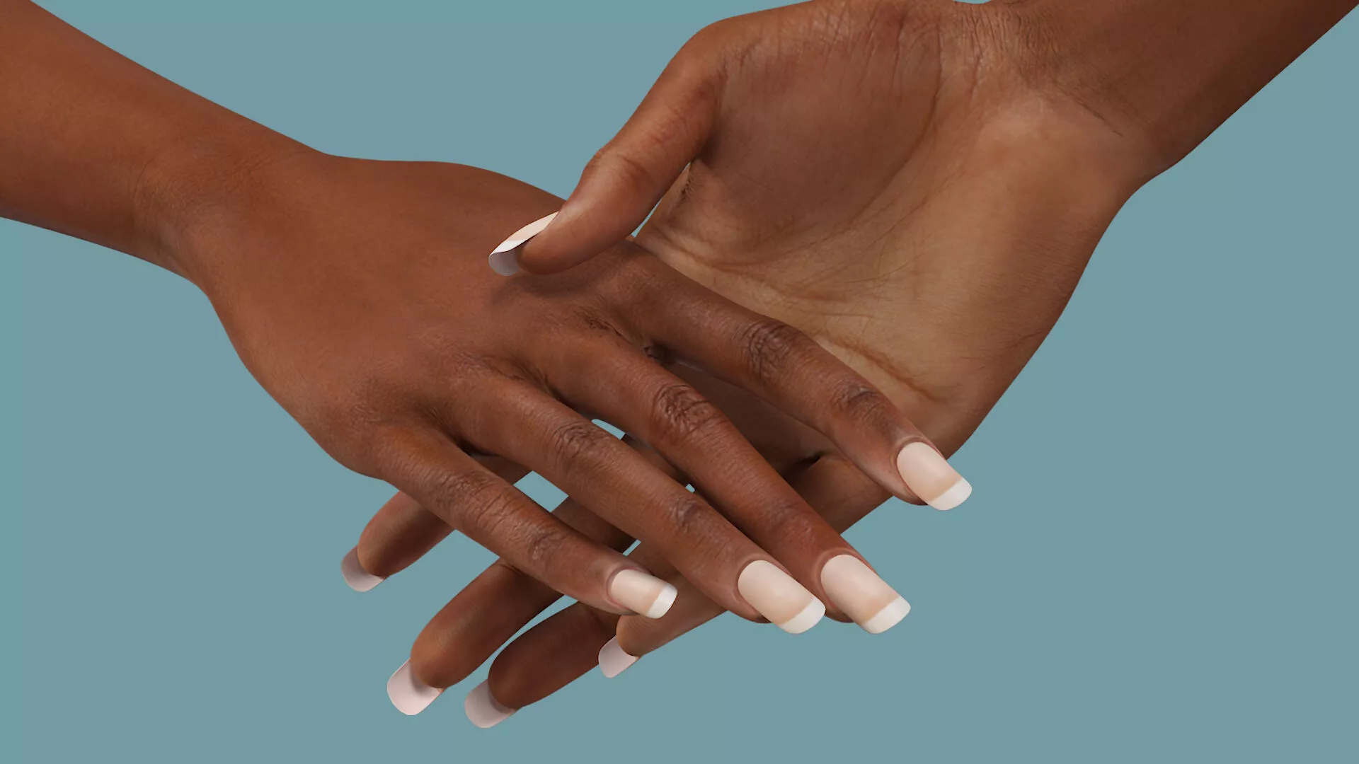 Female Realistic Hand Rigged for Cinema 4D 3D model