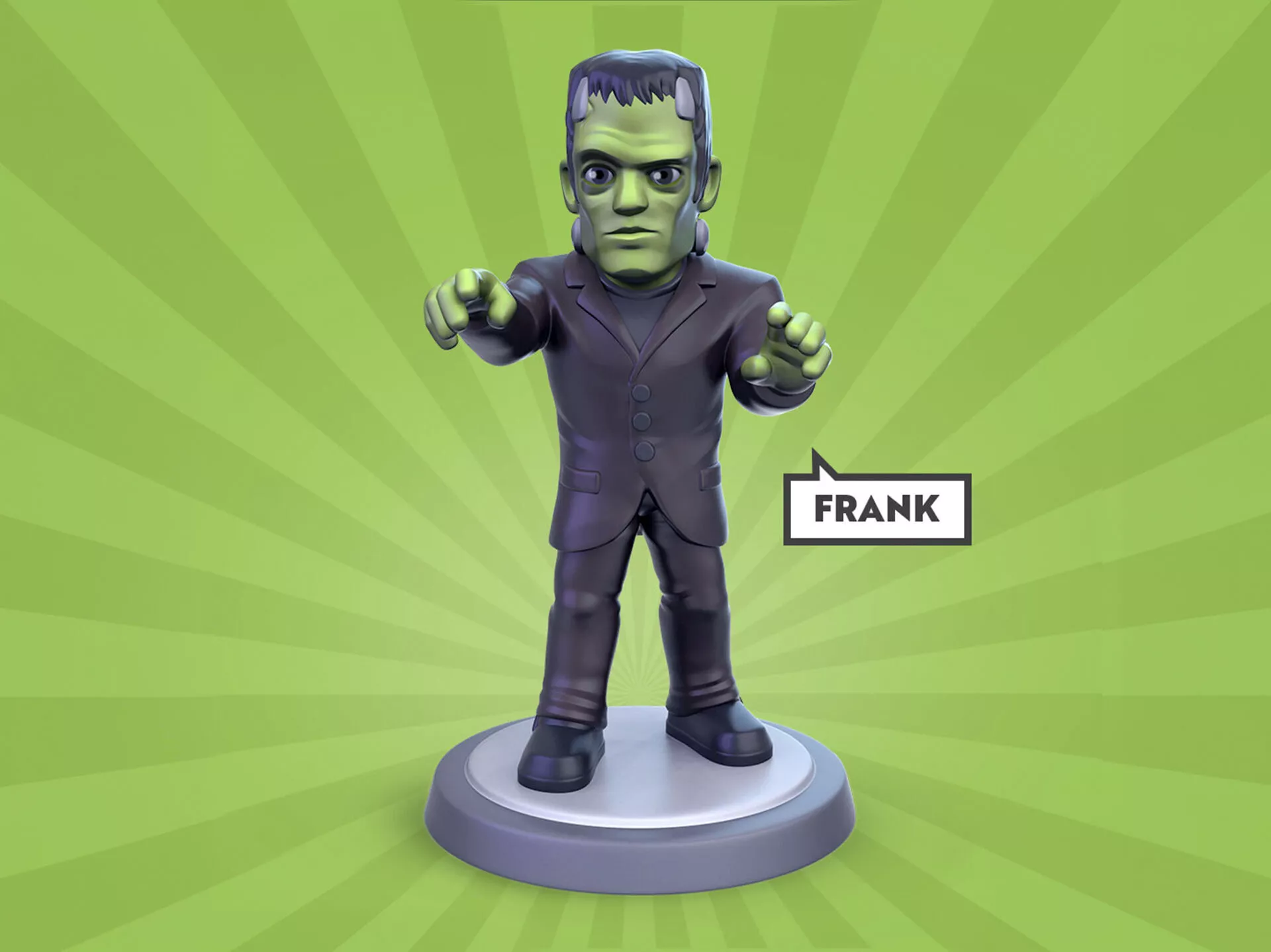 Frankenstein Chibi 3D print model
