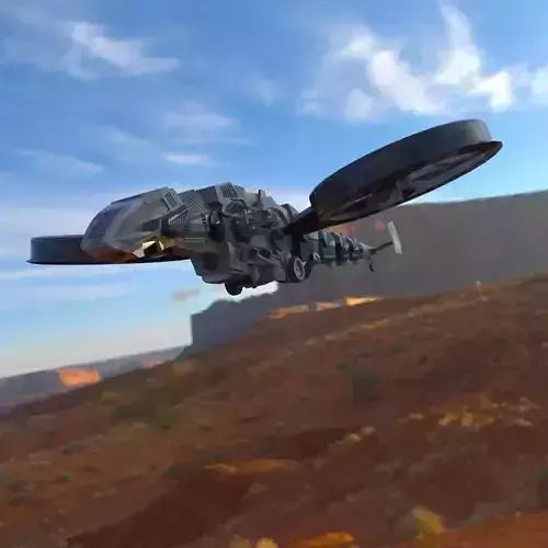 Double Coptor for Unity Low-poly 3D model