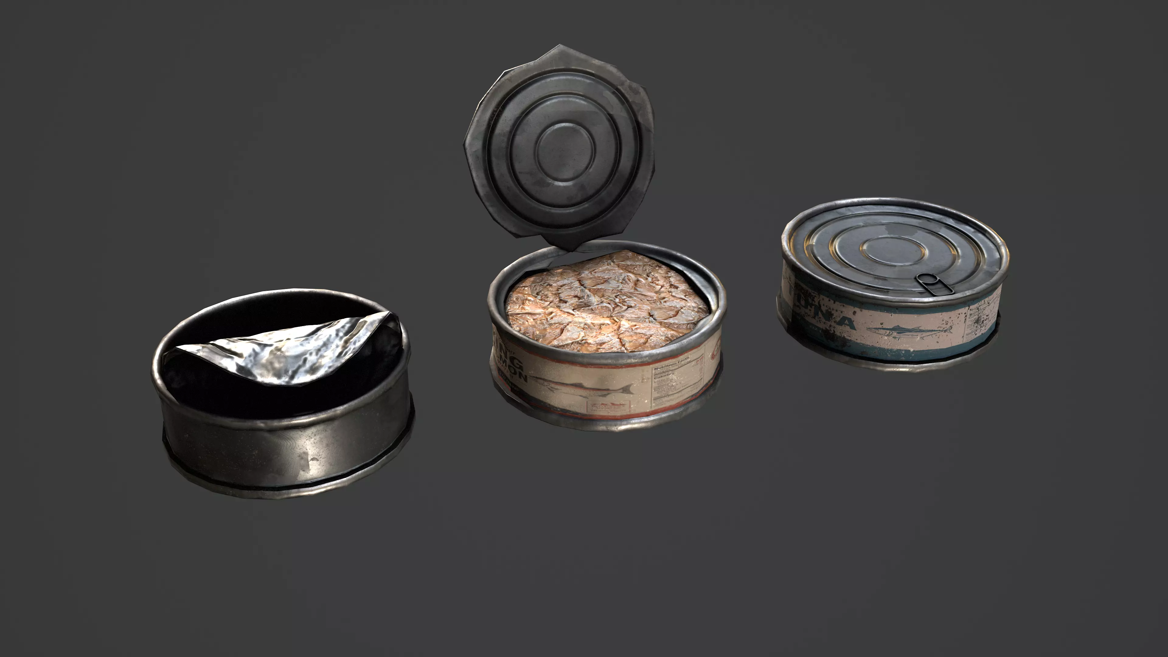 Canned Fish Game Ready 3D Models Low-poly 3D model