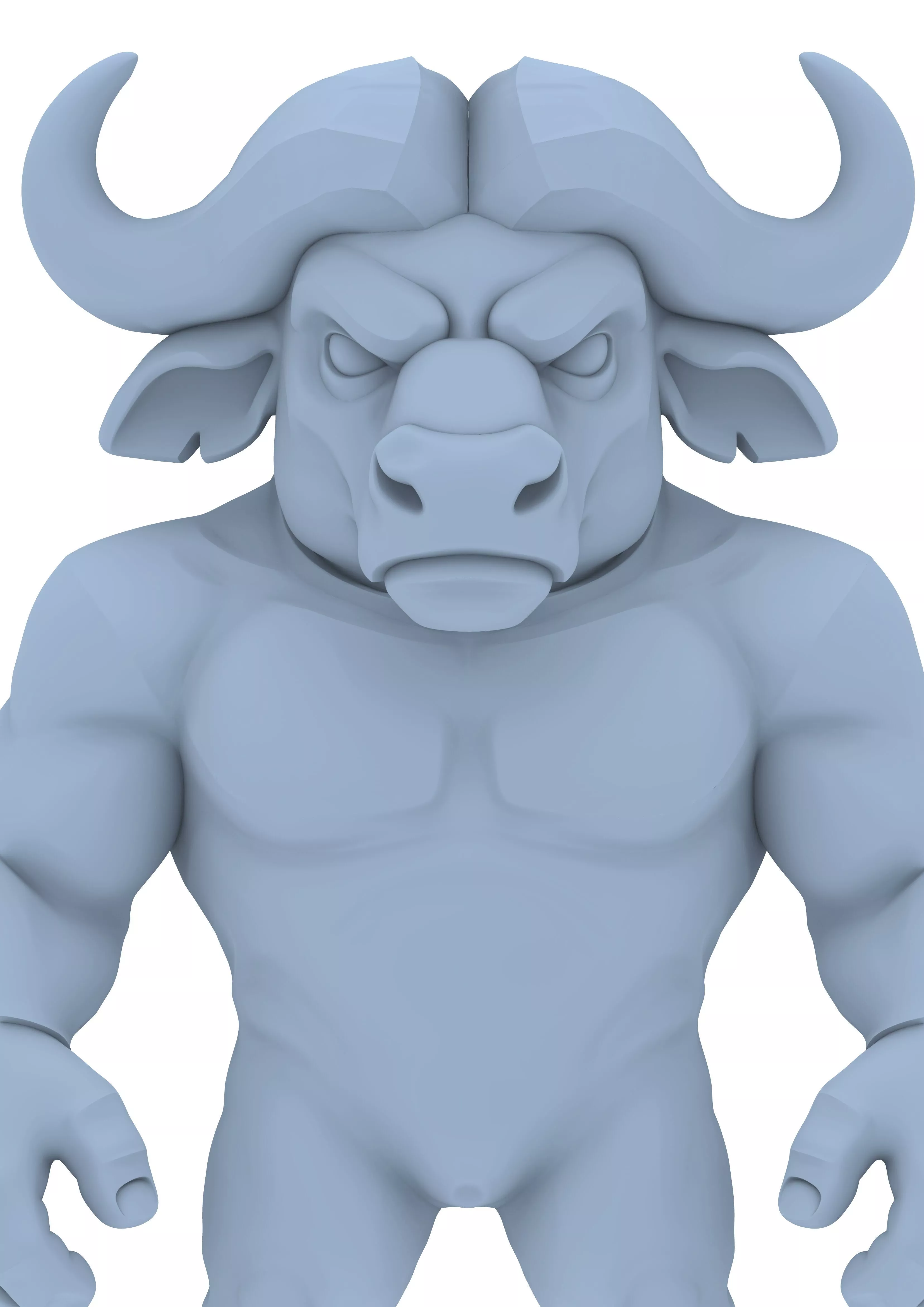 buffel buffalo bufalo mini chibi 3D print model