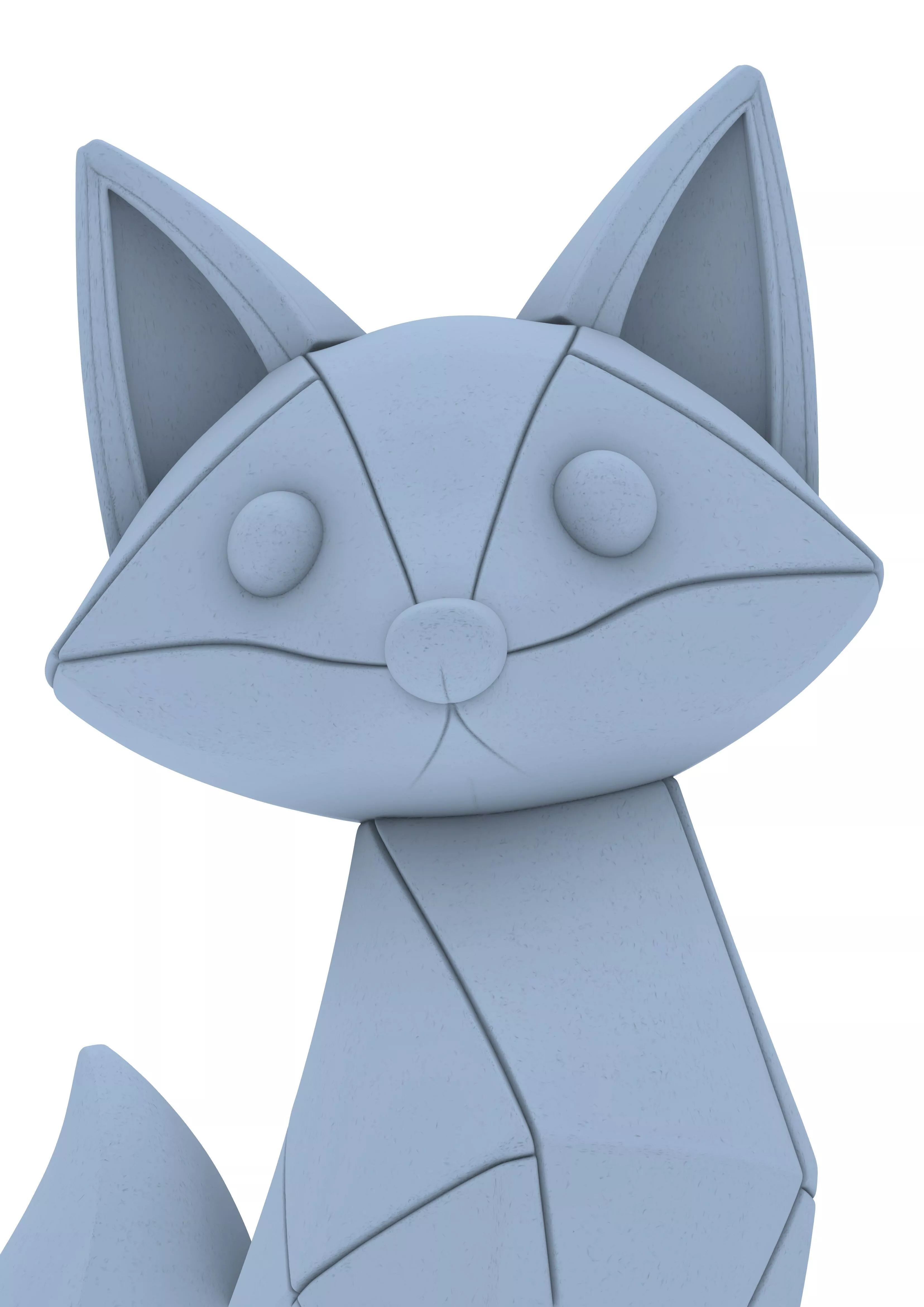 fox figure designer fox sculpture figura zorro 3D print model