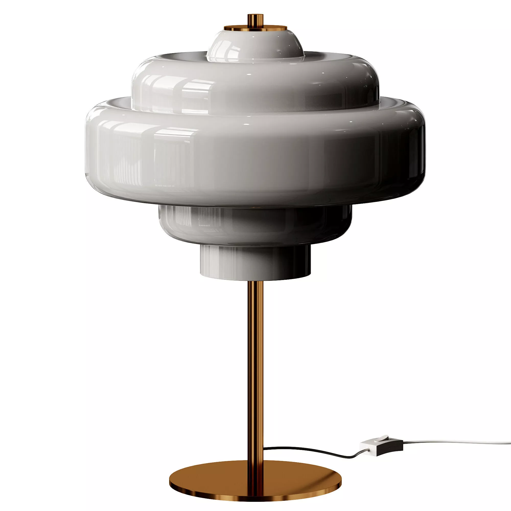 Westwing Collection Millie Glass Table Lamp Low-poly 3D model