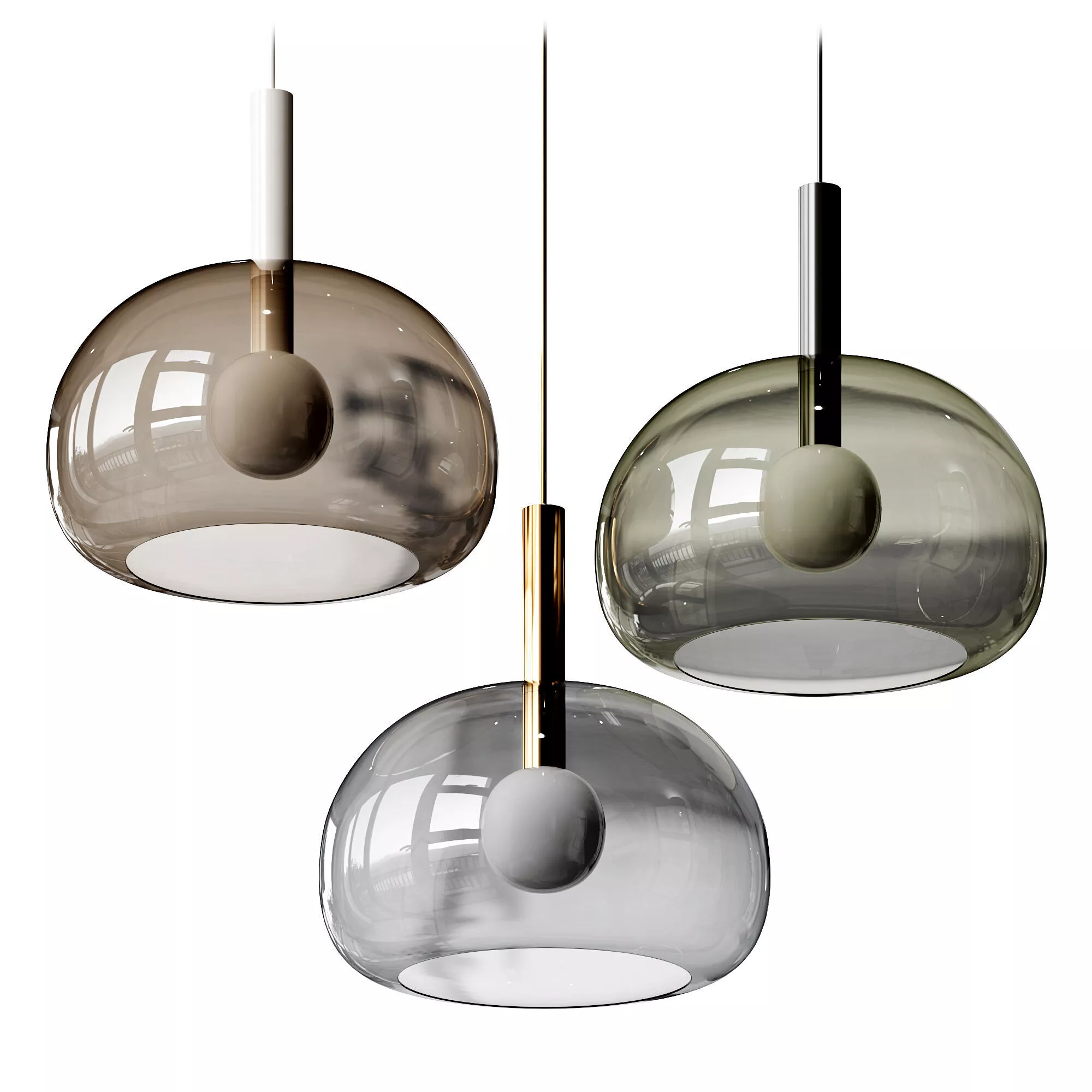 Aromas del Campo Cloud Pendant Lamp Low-poly 3D model