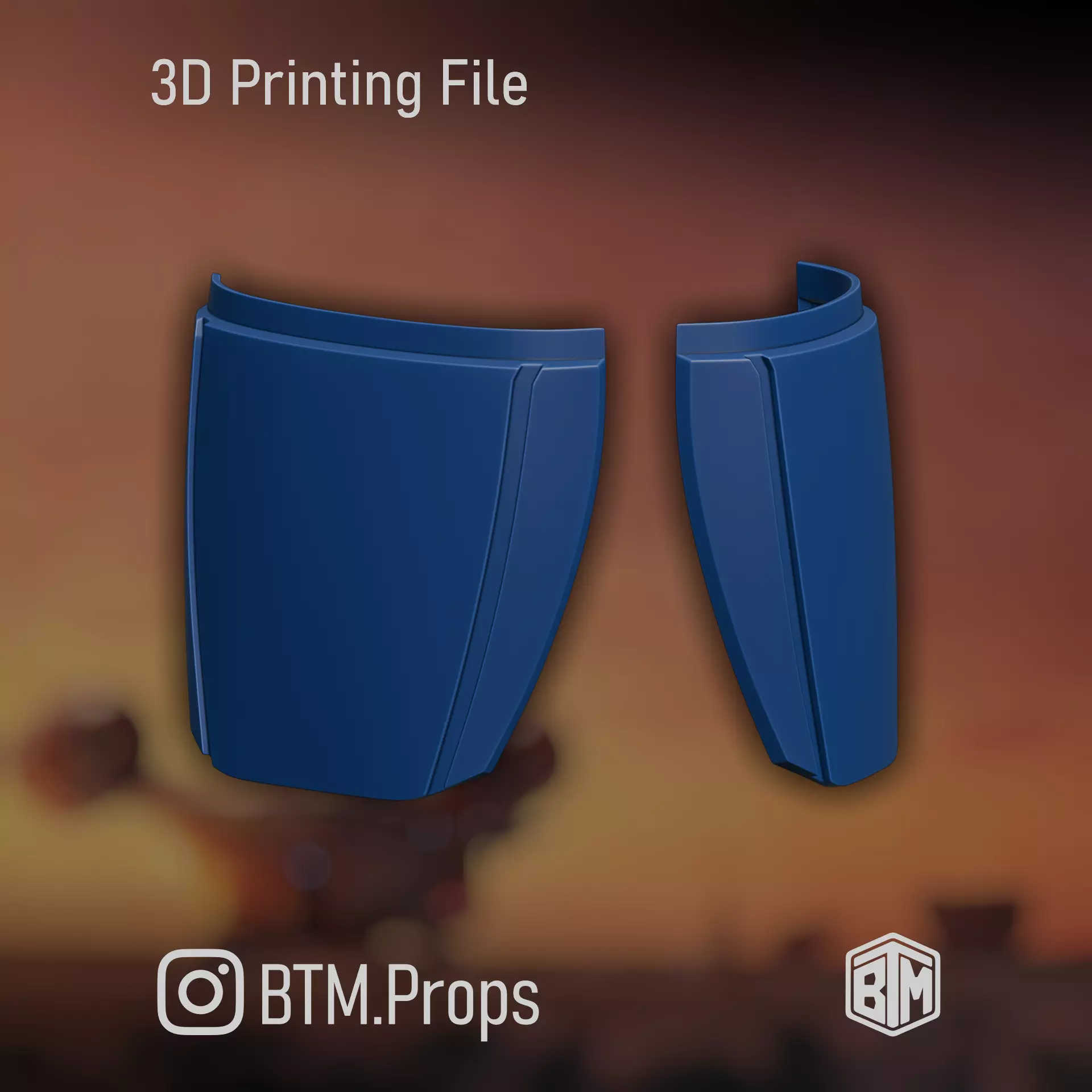 The Mandalorian Din Djarin Hip Plate Tasset Armor 3D print model