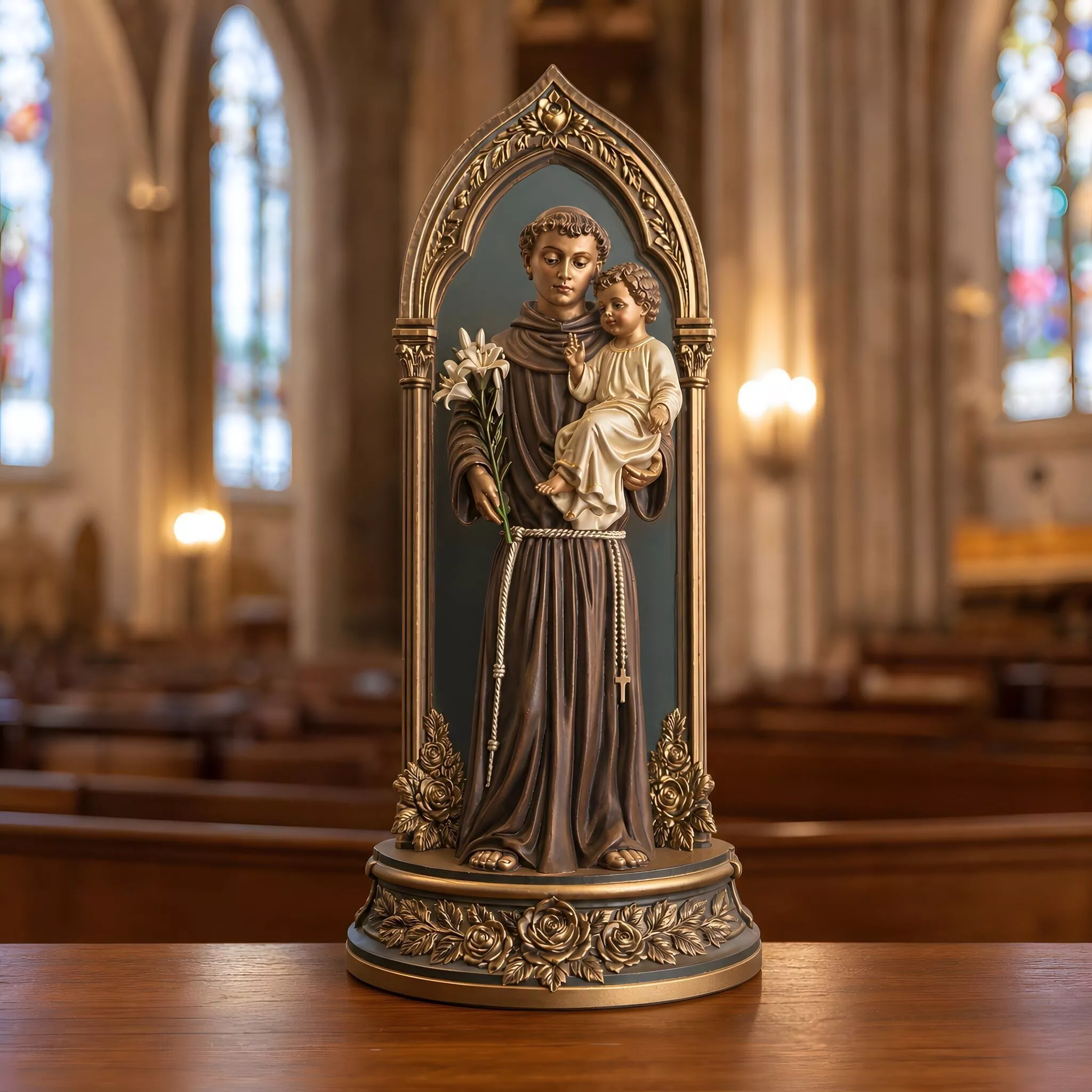 Saint Anthony With Child 3D Print Model 3D print model