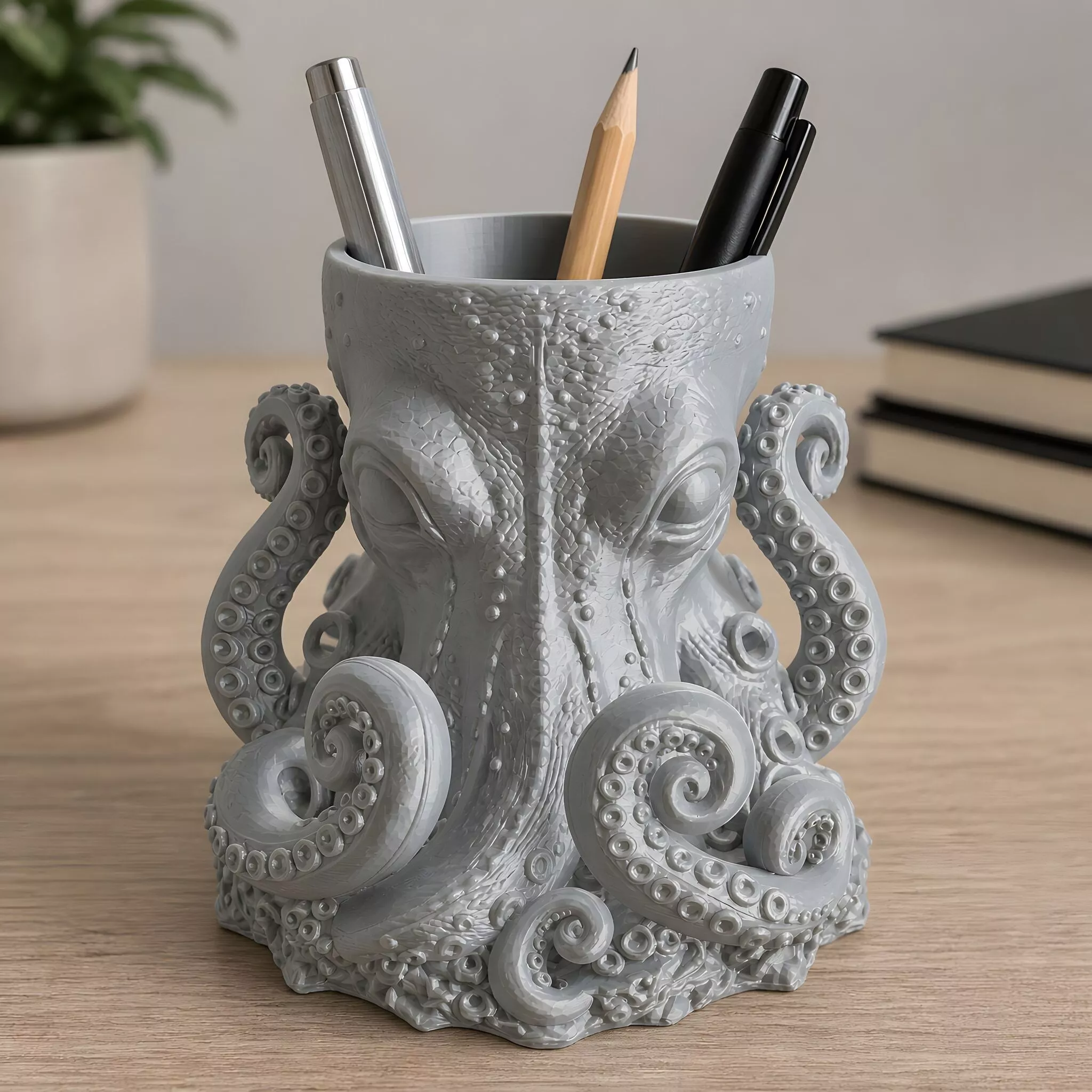 Abyssal Octopus Pen Holder 3D Print Model 3D print model