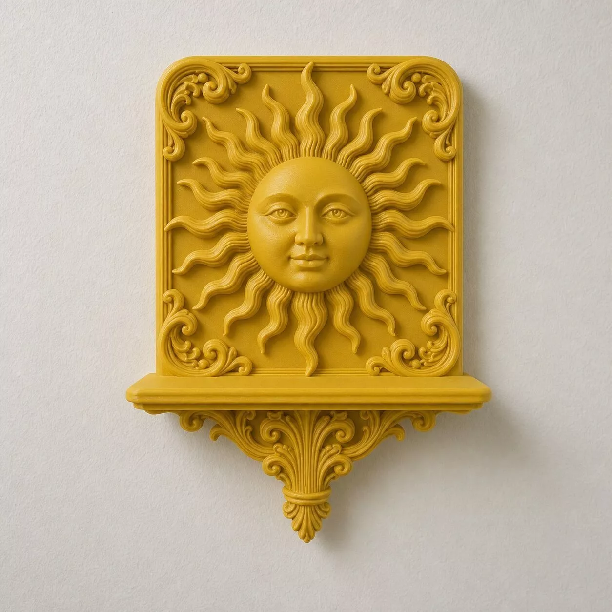 Baroque Solar Sun Shelf 3D Print Model 3D print model