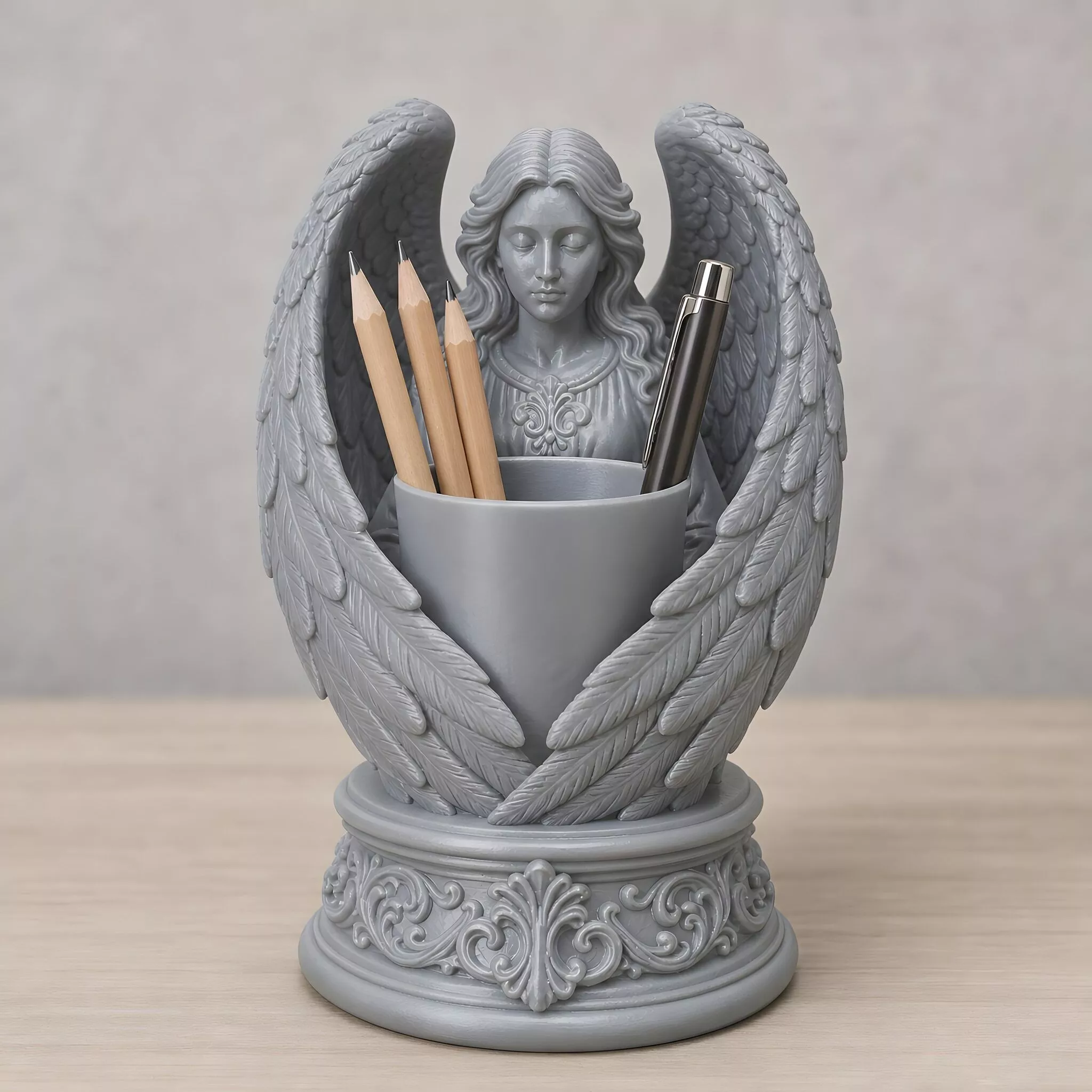 Guardian Angel Candle Holder 3D Print Model 3D print model
